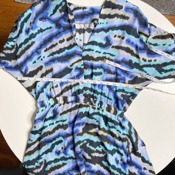 Tucker Watercolor Print Silk Midi Dress Women’s Size Small - Picture 5 of 9